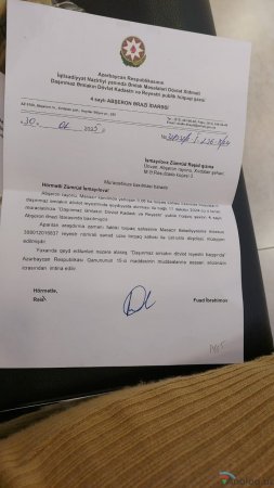 “Masazır Bələdiyyəsinin qarşısında özümü yandıracam ”