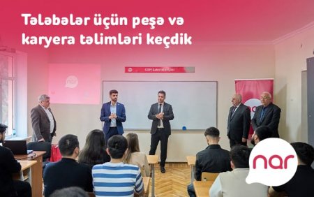 “Nar”ın dəstəyi ilə tələbələr üçün təlimlər keçirildi